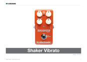 TC Electronic SHAKER VIBRATO Manual Del Usuario