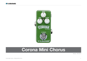Tc Electronic Corona Mini Chorus Manual De Instrucciones