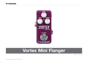 TC Electronic Vortex Mini Flanger Manual De Instrucciones