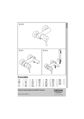 Grohe Concetto 32 212 Manual De Instrucciones