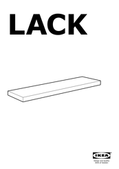 Ikea LACK Manual De Instrucciones