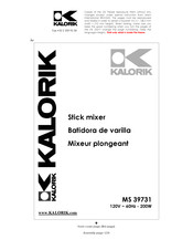 Kalorik MS 39731 Manual De Instrucciones