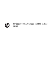 HP DeskJet Ink Advantage 4530 All-in-One Serie Manual Del Usuario