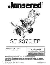 Jonsered ST 2376 EP Manual De Operario