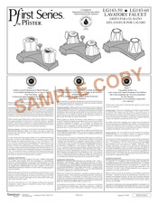 Pfister Pfirst Serie Guia De Inicio Rapido