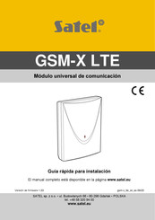 Satel GSM-X-ETH Guía Rápida Para Instalación