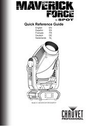 Chauvet Professional MAVERICK FORCE S SPOT Guía De Referencia Rápida