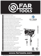 Far Tools EP 500B Traduccion Del Manual De Instrucciones Originale