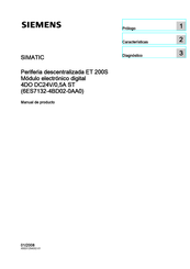 Siemens SIMATIC 4DO DC24V/0,5A ST Manual De Producto