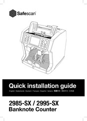 Safescan 2985-SX Guía De Instalación Rápida