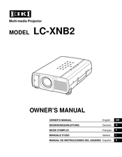 Eiki LC-XNB2 Manual De Instrucciones