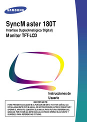 Samsung SyncMaster 180T Instrucciones De Usuario