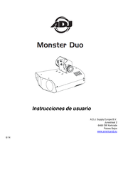 ADJ Monster Duo Instrucciones De Usuario