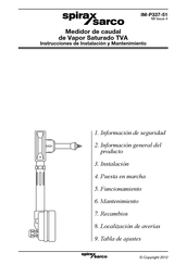 Spirax Sarco TVA Serie Instrucciones De Instalación Y Mantenimiento