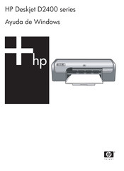 HP Deskjet D2400 Serie Manual De Instrucciones