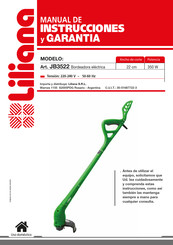 Liliana JB3522 Manual De Instrucciones Y Garantía