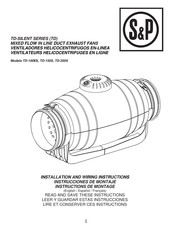 S&P TD-100XS Instrucciones De Montaje