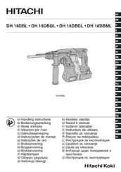 Hitachi DH 18DBQL Instrucciones De Manejo