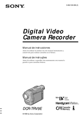 Sony DCR-TRV9E Manual De Instrucciones