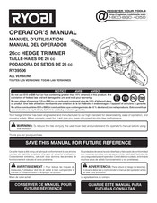 Ryobi RY39506 Manual Del Operador