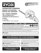 Ryobi RY39505 Manual Del Operador