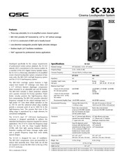 QSC SC-323 Manual De Instrucciones