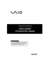 Sony VAIO VGN-A290F Introducción Rápida