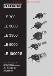 Leister LE 10000 S Instrucciones De Funcionamiento