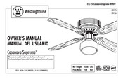 Westinghouse Casanova Supreme 78125 Manual Del Usuario