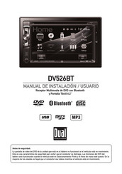 Dual DV526BT Manual De Instalación, Usuario