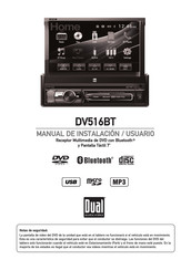 Dual DV516BT Manual De Instalación, Usuario