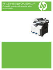 HP LaserJet CM3530 Serie Guía Del Usuario Del Servidor Web Incorporado