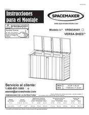 Spacemaker VERSA-SHED VRS63AN01 Instrucciones Para El Montaje