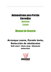 RHINO C600 Manual De Usuario