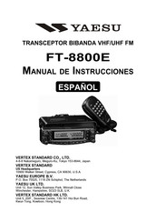 Yaesu FT-8800E Manual De Instrucciones