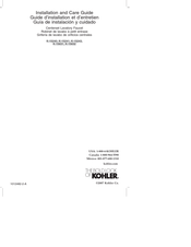 Kohler K-15243 Guía De Instalación Y Cuidado