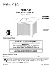 Pleasant Hearth OFG419T Manual Del Usuario