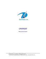 Dermotec LIPOFROST Manual Del Usuario