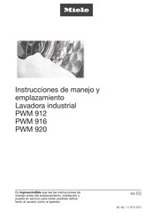 Miele PWM 916 Instrucciones De Manejo Y Emplazamiento