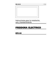 edenox EFE-40 Instrucciones Para La Instalación, Uso Y Mantenimiento