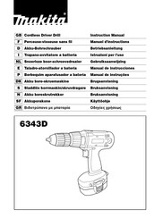 Makita 6343D Manual De Instrucciones