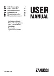 Zanussi ZBB29445SA Manual De Instrucciones