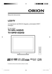 Orion TV19PW145DVD Manual De Instrucciones