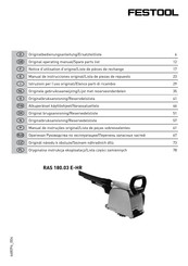 Festool RAS 180.03 E-HR Manual De Instrucciones