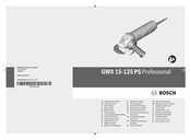 Bosch GWX 15-125 PS Professional Manual Original