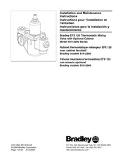 Bradley EFX 125 Instrucciones Para La Instalacion Y Mantenimiento