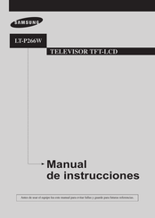 Samsung LT-P266W Manual De Instrucciones