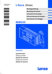 Lenze MM330 Instrucciones Para El Montaje