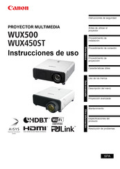 Canon WUX500 Instrucciones De Uso