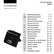 Vivanco T-PO AC MICRO Manual De Instrucciones